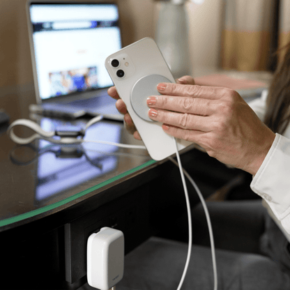 Ventev 15W ULTRAFAST Qi2 Wireless Magnetic Charger-Silver by Ventev