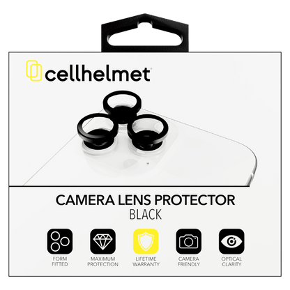 Cellhelmet Tempered Glass Camera Screen Protector (Individual Lens Covers) for Apple iPhone 16 Pro / iPhone 16 Pro Max-- by Cellhelmet