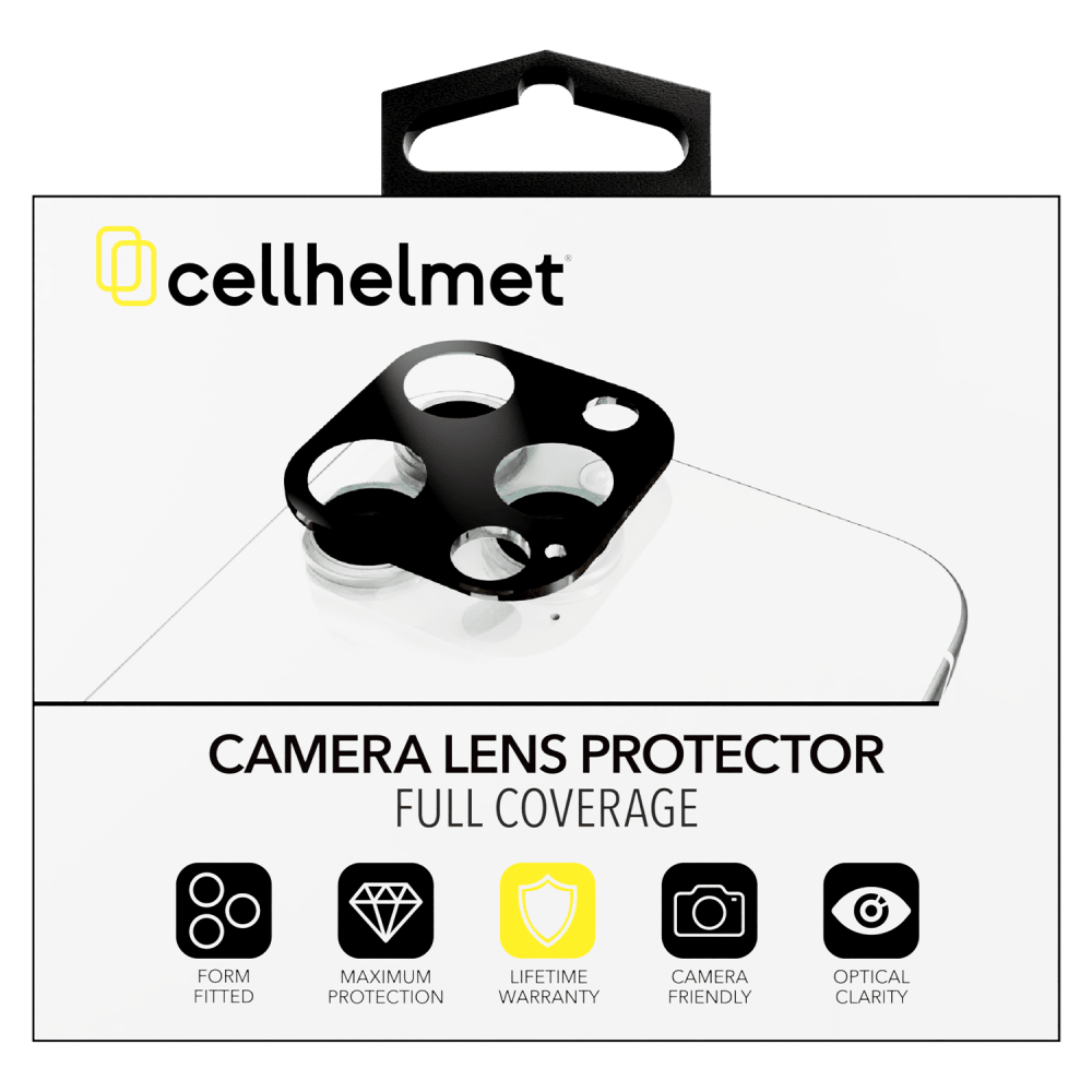 Cellhelmet Tempered Glass Camera Screen Protector (One Piece) for Apple iPhone 16 Pro / iPhone 16 Pro Max-Clear by Cellhelmet