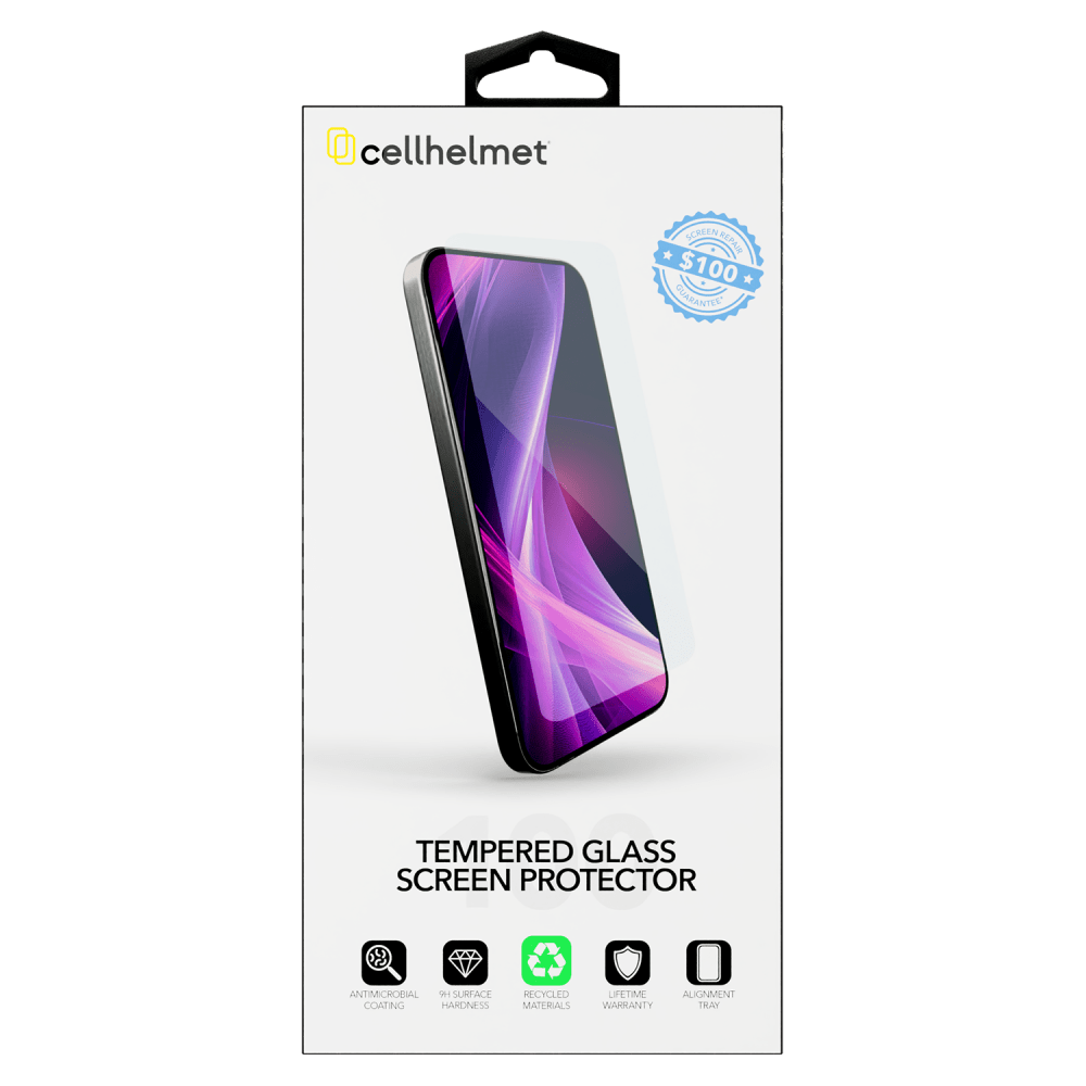 Cellhelmet Tempered Glass $100 Guarantee Screen Protector for Samsung Galaxy S24 FE-Clear by Cellhelmet