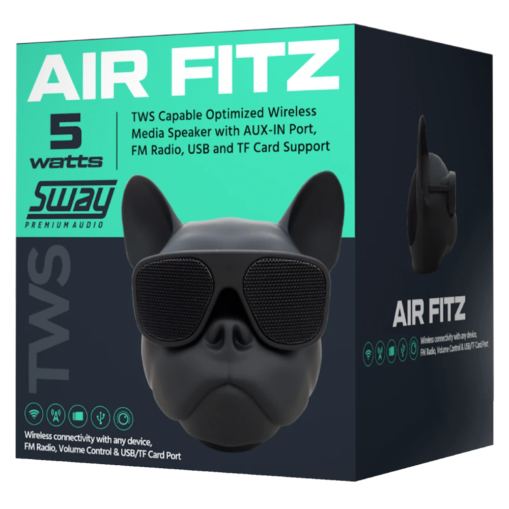 Sway - Air Fitz Desktop Bluetooth Media Speaker - Black