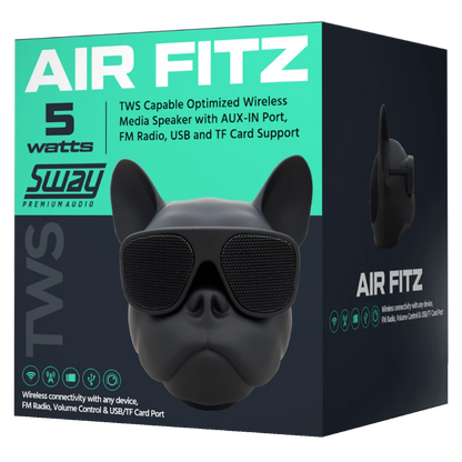 Sway - Air Fitz Desktop Bluetooth Media Speaker - Black