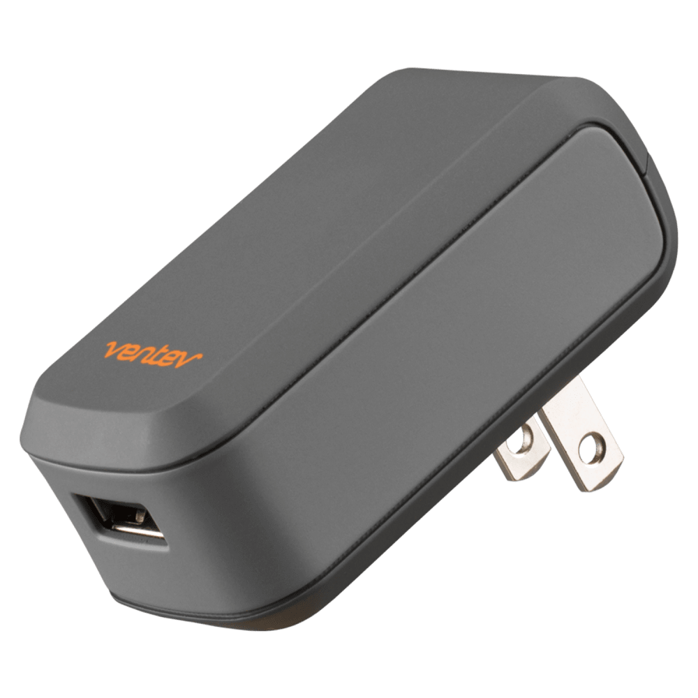 Ventev 12W wallport r1240 Wall Charger and USB A to Apple Lightning Cable 3.3ft-Gray by Ventev