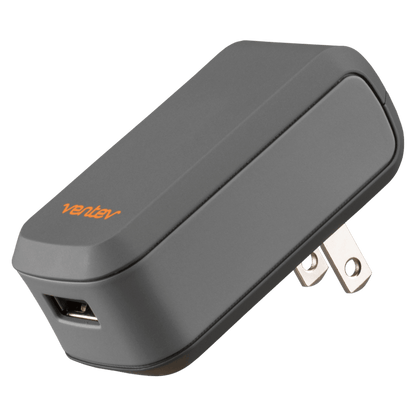 Ventev 12W wallport r1240 Wall Charger and USB A to Apple Lightning Cable 3.3ft-Gray by Ventev