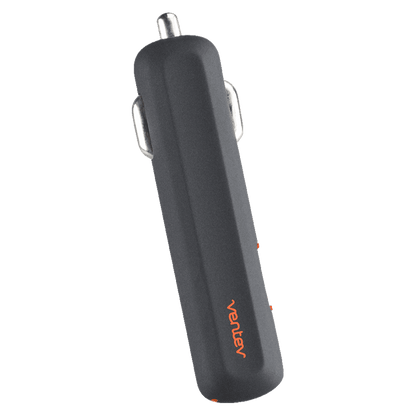 Ventev 24W ULTRAFAST USB A Dual Mini Car Charger and USB A to Micro USB Cable-Gray by Ventev
