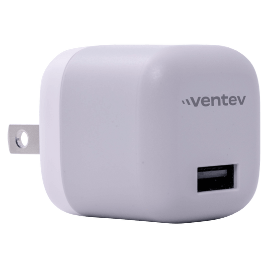 Ventev 12W USB A Universal Mini Wall Charger and USB A to Apple Lightning Cable-Gray by Ventev
