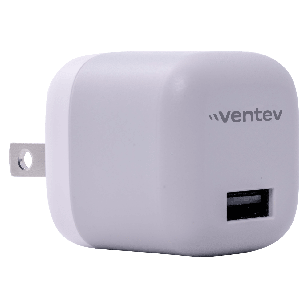 Ventev 12W USB A Universal Mini Wall Charger and USB A to Apple Lightning Cable-Gray