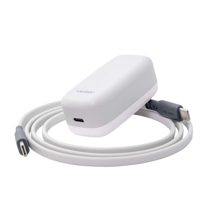 Ventev 20W ULTRAFAST USB C Universal Wall Charger and USB C to USB C Cable-White