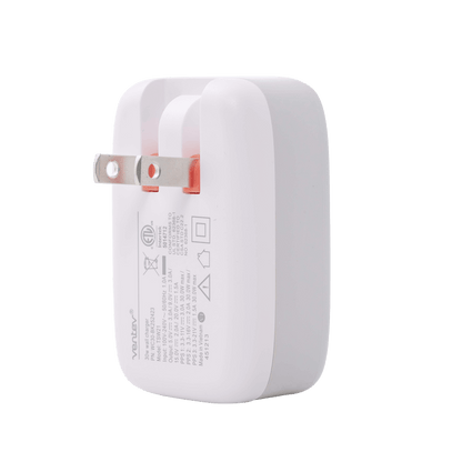 Ventev 20W ULTRAFAST USB C Universal Wall Charger and USB C to USB C Cable-White by Ventev