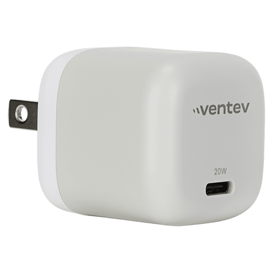 Ventev 20W ULTRAFAST USB C Universal Wall Charger and USB C to USB C Cable-- by Ventev