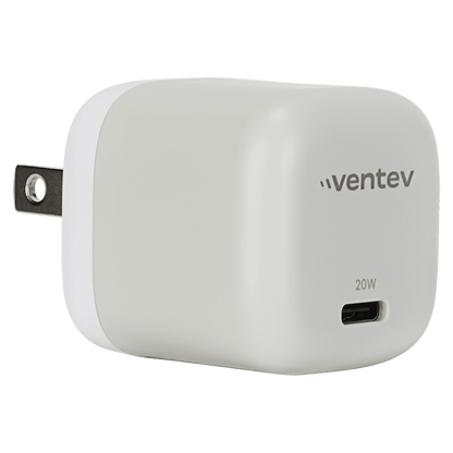 Ventev 20W ULTRAFAST USB C Universal Mini Wall Charger and USB C to Apple Lightning Cable-Gray by Ventev