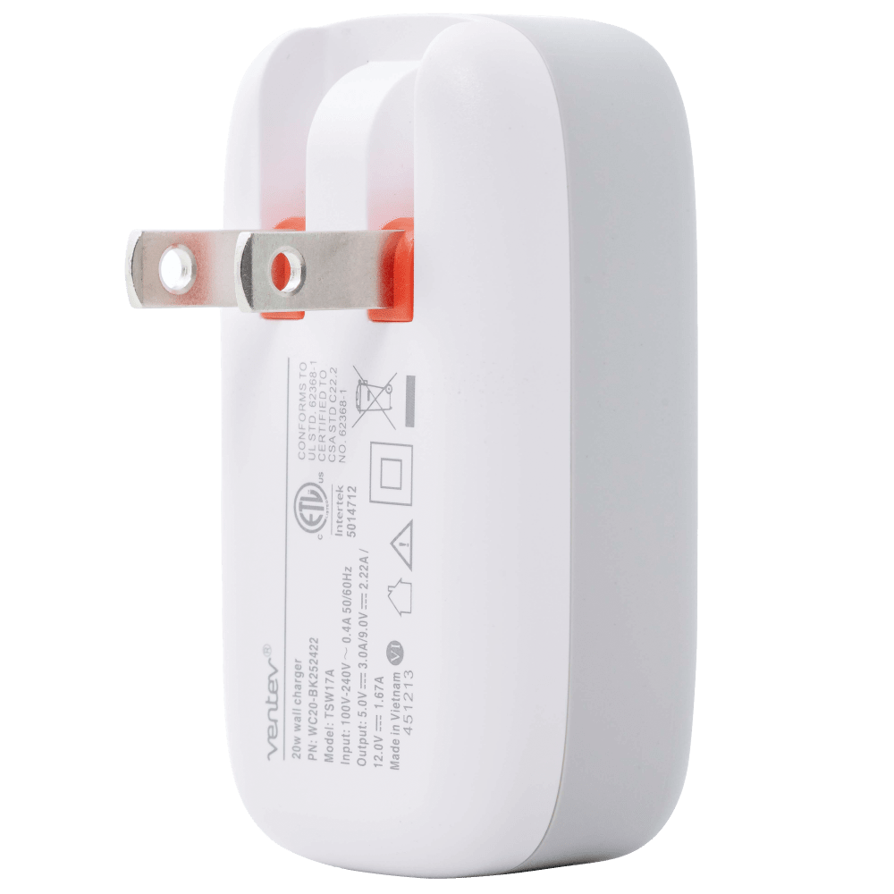 Ventev 20W ULTRAFAST USB C Universal Wall Charger-- by Ventev