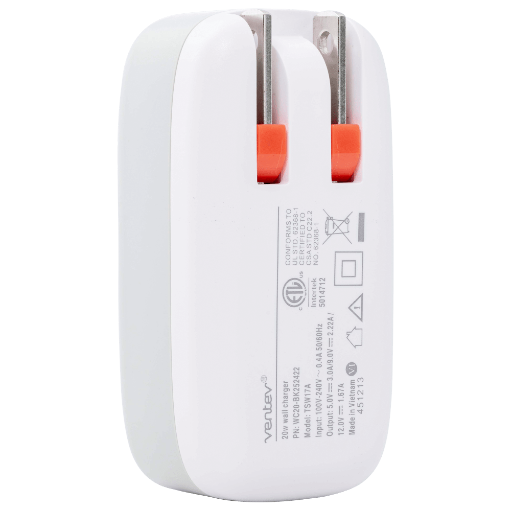 Ventev 20W ULTRAFAST USB C Universal Wall Charger-- by Ventev