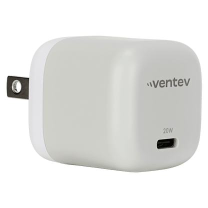 Ventev 20W ULTRAFAST USB C Universal Mini Wall Charger-White
