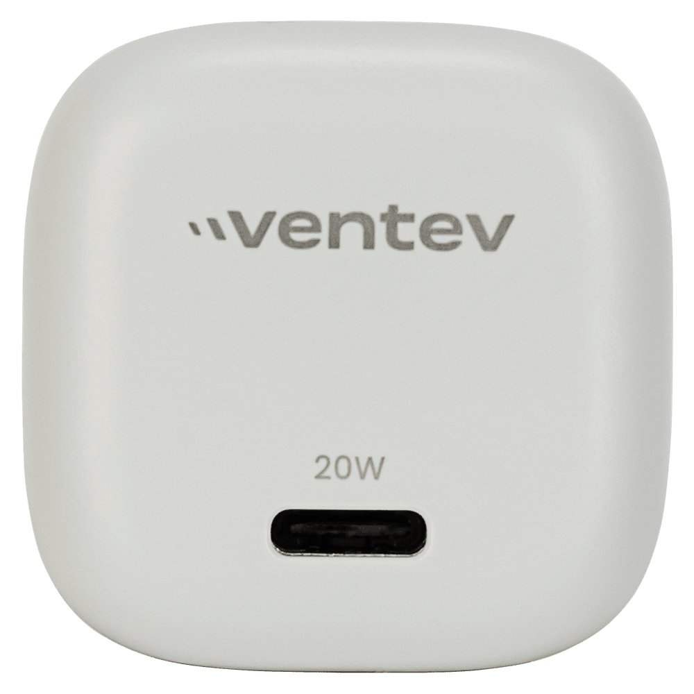 Ventev 20W ULTRAFAST USB C Universal Mini Wall Charger-White by Ventev