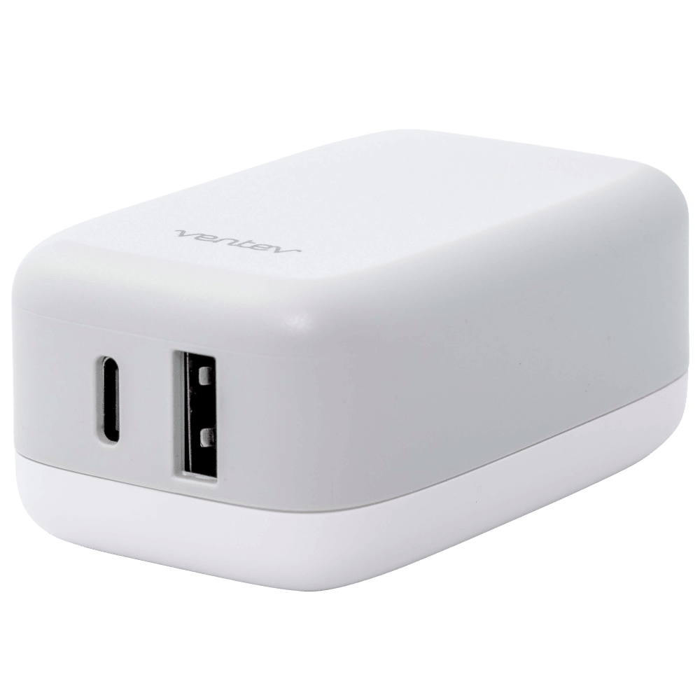 Ventev 27W ULTRAFAST USB C and USB A Dual Universal Wall Charger-- by Ventev