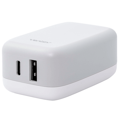 Ventev 27W ULTRAFAST USB C and USB A Dual Universal Wall Charger-- by Ventev