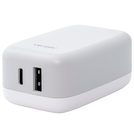 Ventev 27W ULTRAFAST USB C and USB A Dual Universal Wall Charger-- by Ventev