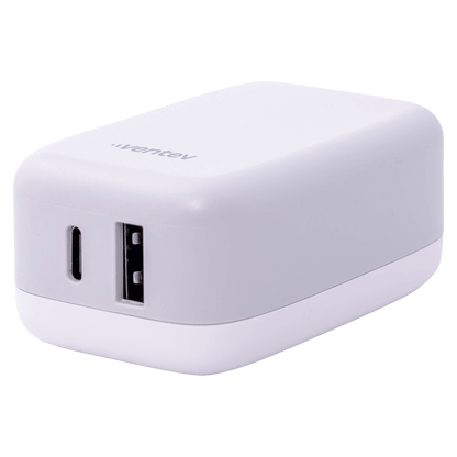 Ventev 27W ULTRAFAST USB C and USB A Dual Universal Wall Charger-- by Ventev