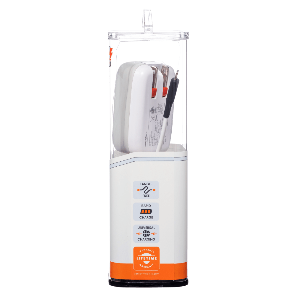 Ventev 30W ULTRAFAST USB C Universal Wall Charger with USB C to Apple Lightning Cable-White by Ventev