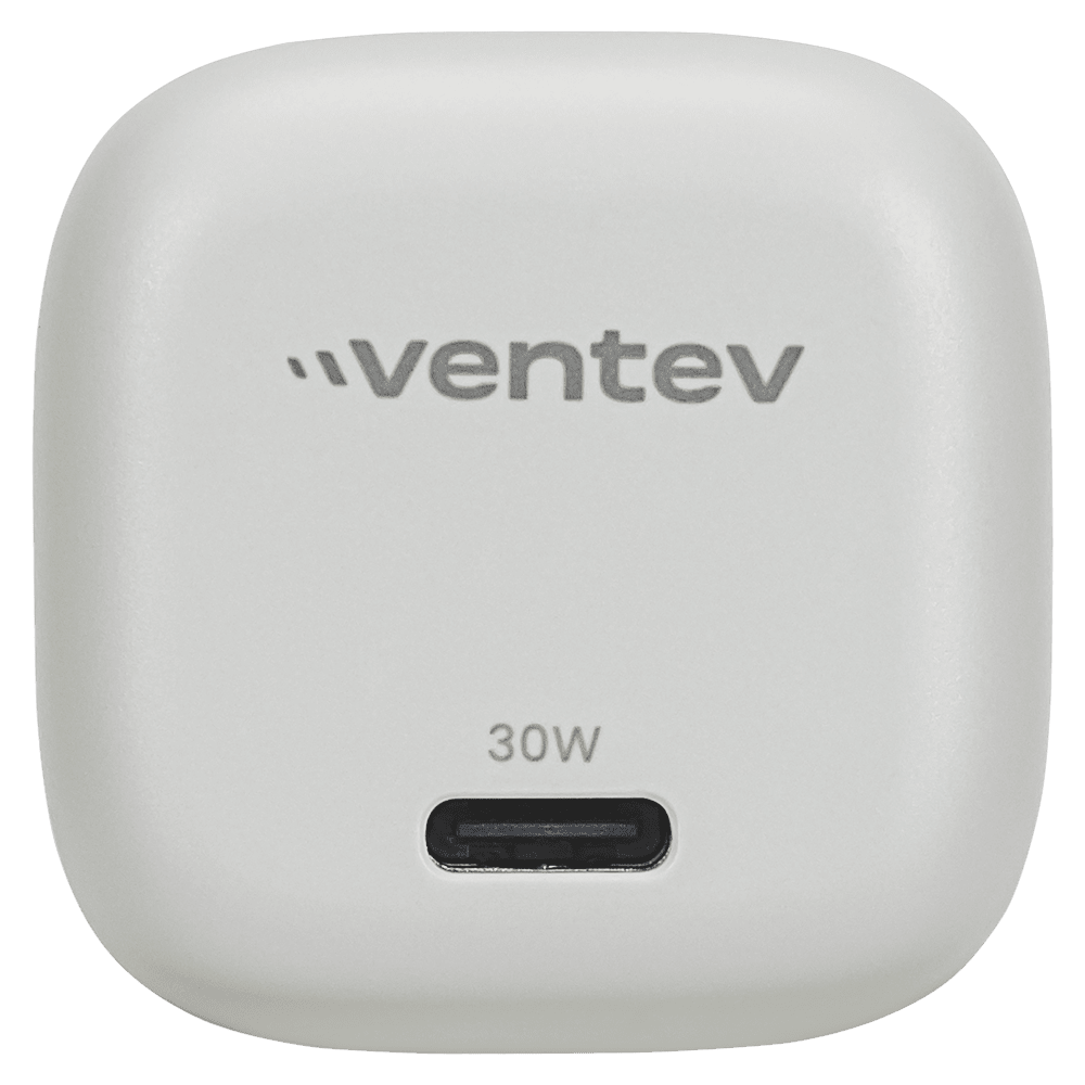 Ventev 30W Mini Wall Charger and USB C to Apple Lightning Cable-Gray by Ventev