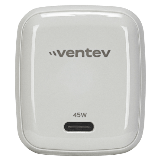 Ventev 45W ULTRAFAST USB C Universal GaN Mini Wall Charger and 240W USB C to USB C Cable-- by Ventev