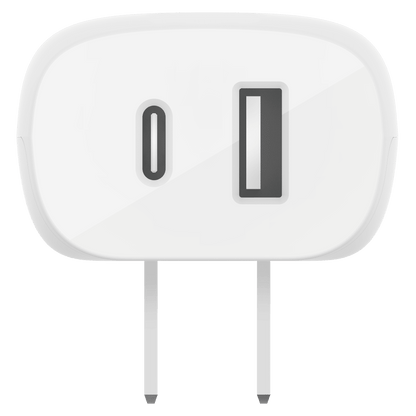 Belkin Dual Port USB A and USB C PD 37W Wall Charger with PPS by Belkin