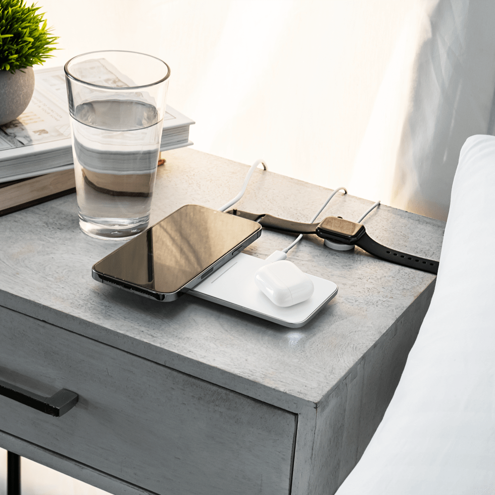 Ventev 15W ULTRAFAST Wireless Dual Chargepad-White by Ventev